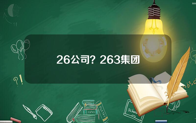 26公司？263集团