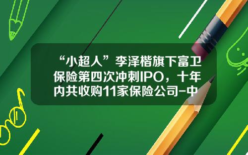 “小超人”李泽楷旗下富卫保险第四次冲刺IPO，十年内共收购11家保险公司-中国十强保险公司2013年同比增长速度