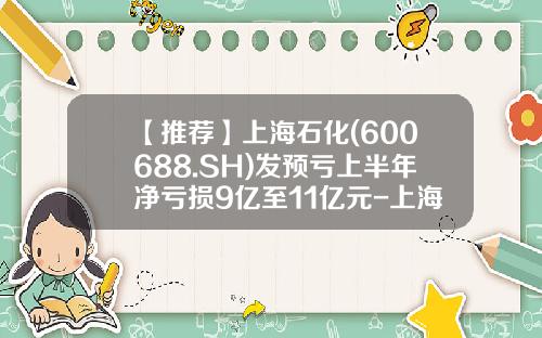 【推荐】上海石化(600688.SH)发预亏上半年净亏损9亿至11亿元-上海石化今年最低价是多少