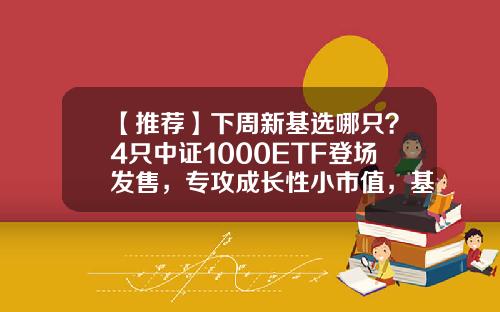 【推荐】下周新基选哪只？4只中证1000ETF登场发售，专攻成长性小市值，基金经理看好A股下半年“以我为主”-市值管理基金