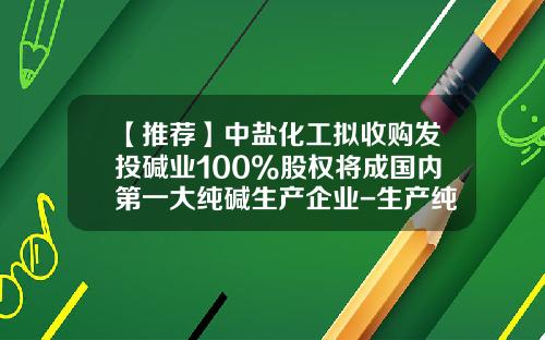 【推荐】中盐化工拟收购发投碱业100%股权将成国内第一大纯碱生产企业-生产纯碱的上规模的公司有那些