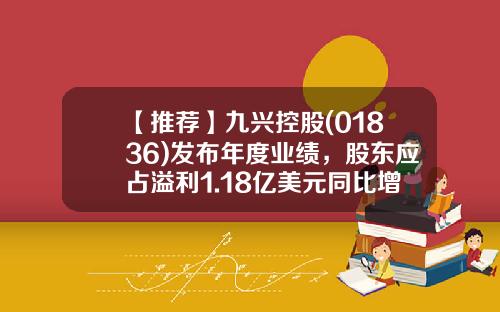 【推荐】九兴控股(01836)发布年度业绩，股东应占溢利1.18亿美元同比增加31.6%末期息每股45港仙-九兴控股资产大概多少