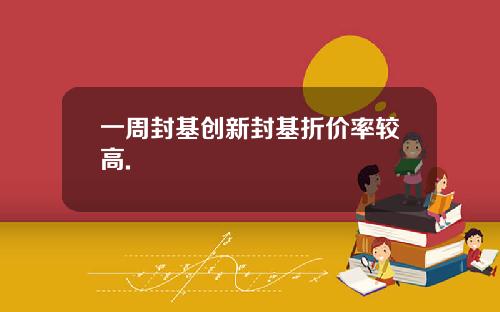 一周封基创新封基折价率较高.