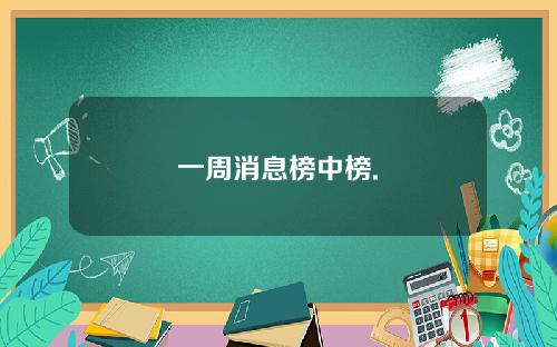 一周消息榜中榜.