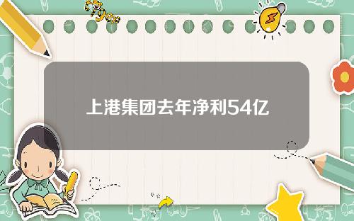 上港集团去年净利54亿