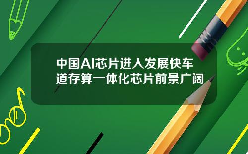 中国AI芯片进入发展快车道存算一体化芯片前景广阔