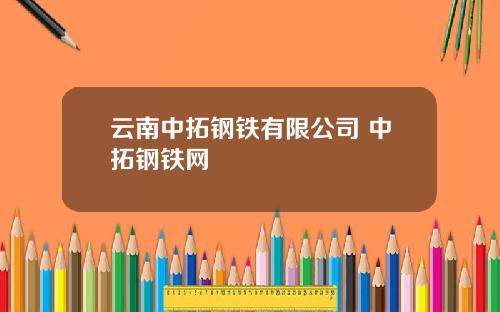 云南中拓钢铁有限公司 中拓钢铁网