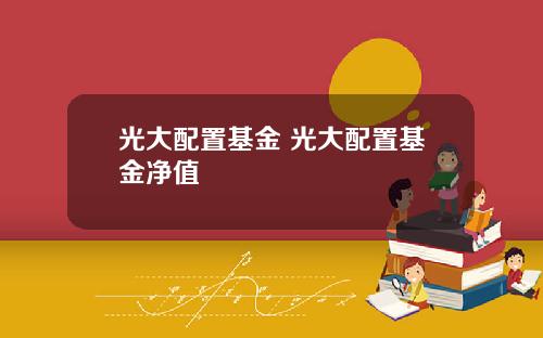 光大配置基金 光大配置基金净值