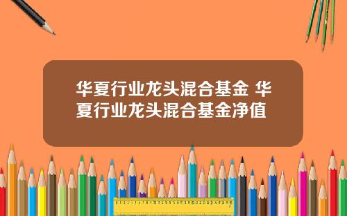华夏行业龙头混合基金 华夏行业龙头混合基金净值