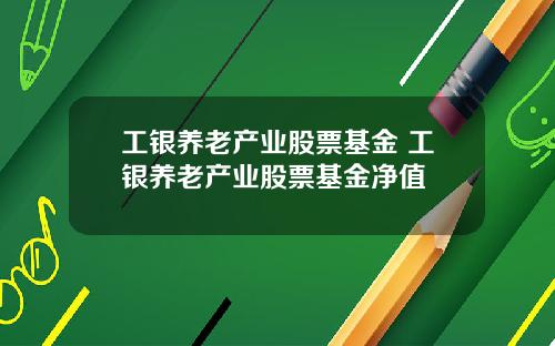 工银养老产业股票基金 工银养老产业股票基金净值