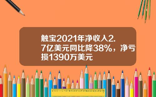 触宝2021年净收入2.7亿美元同比降38%，净亏损1390万美元