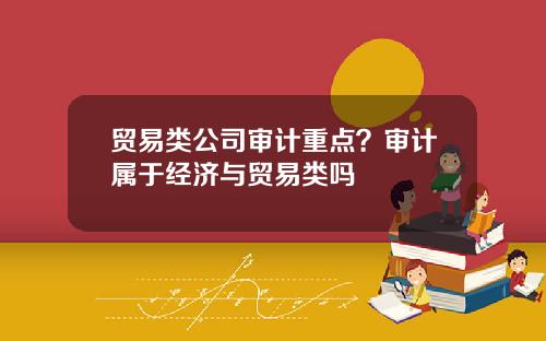 贸易类公司审计重点？审计属于经济与贸易类吗