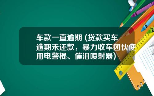 车款一直逾期 (贷款买车逾期未还款，暴力收车团伙使用电警棍、催泪喷射器)
