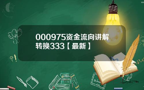 000975资金流向讲解转换333【最新】