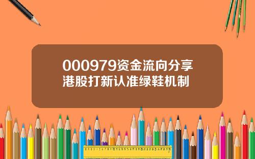 000979资金流向分享港股打新认准绿鞋机制