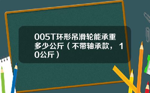 005T环形吊滑轮能承重多少公斤（不带轴承款， 10公斤）