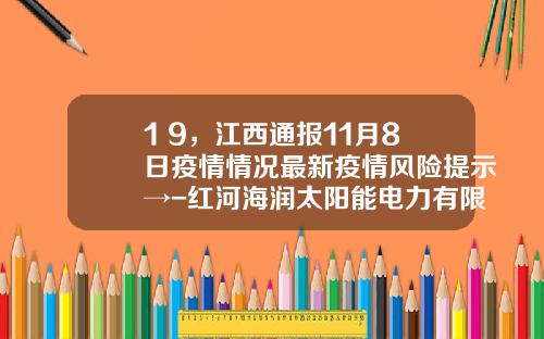 1+9，江西通报11月8日疫情情况最新疫情风险提示→-红河海润太阳能电力有限公司