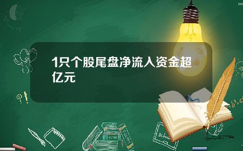 1只个股尾盘净流入资金超亿元