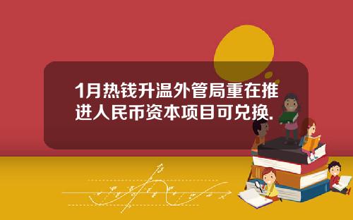 1月热钱升温外管局重在推进人民币资本项目可兑换.