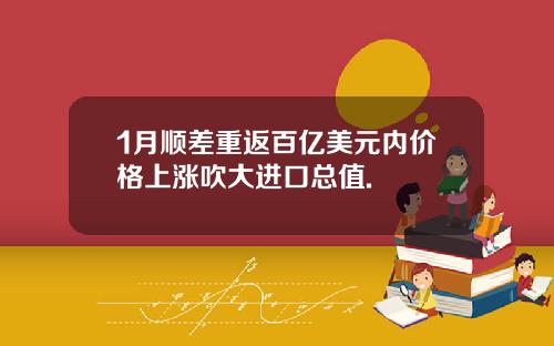 1月顺差重返百亿美元内价格上涨吹大进口总值.