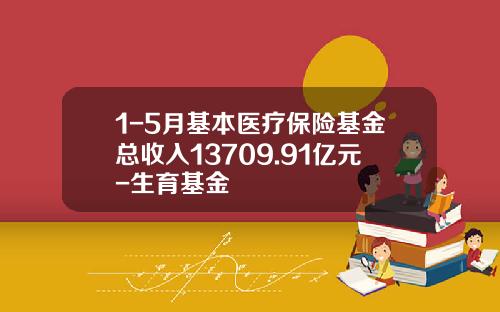 1-5月基本医疗保险基金总收入13709.91亿元-生育基金