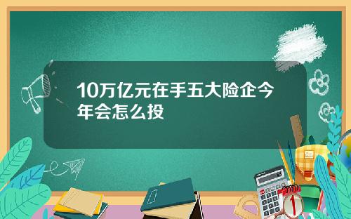 10万亿元在手五大险企今年会怎么投
