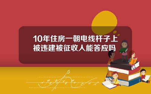 10年住房一朝电线杆子上被违建被征收人能答应吗