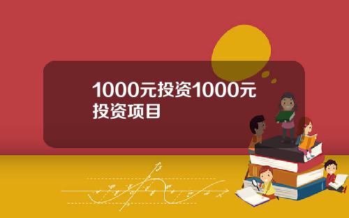 1000元投资1000元投资项目