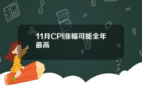 11月CPI涨幅可能全年最高