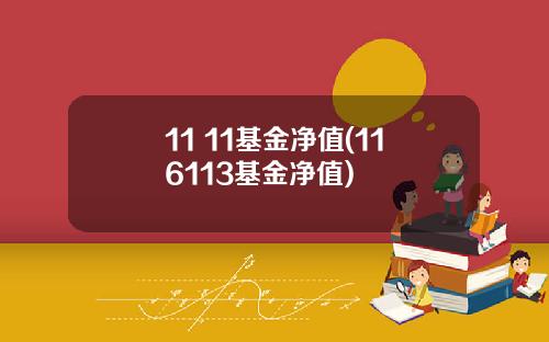 11 11基金净值(116113基金净值)