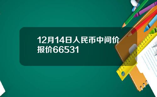 12月14日人民币中间价报价66531