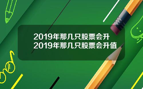2019年那几只股票会升2019年那几只股票会升值