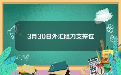 3月30日外汇阻力支撑位