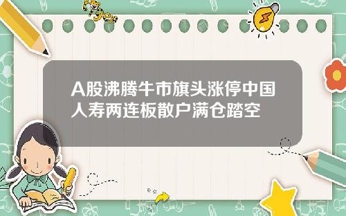 A股沸腾牛市旗头涨停中国人寿两连板散户满仓踏空
