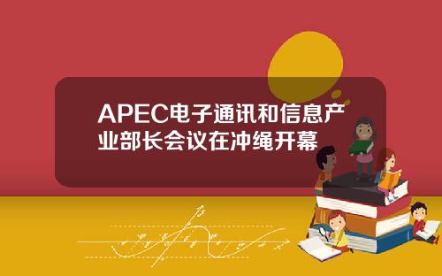 APEC电子通讯和信息产业部长会议在冲绳开幕