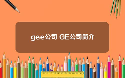 gee公司 GE公司简介