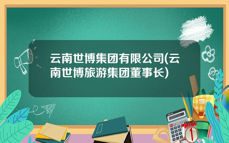 云南世博集团有限公司(云南世博旅游集团董事长)
