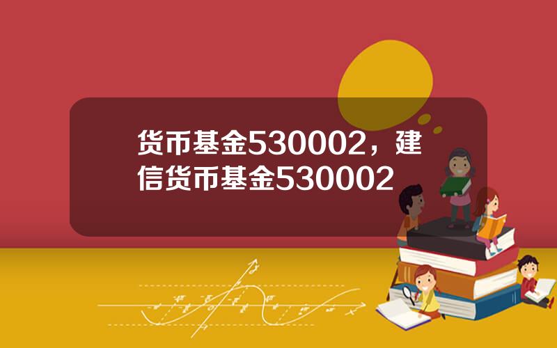 货币基金530002，建信货币基金530002